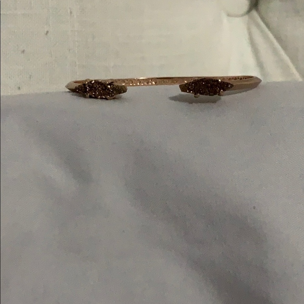 Kendra Scott rose gold druzy bracelet